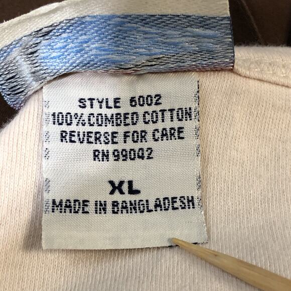 Blouse Tank Set Womens XL Las Olas Brown Ivory Fall Leaves Earth Tones Boho - Picture 15 of 16